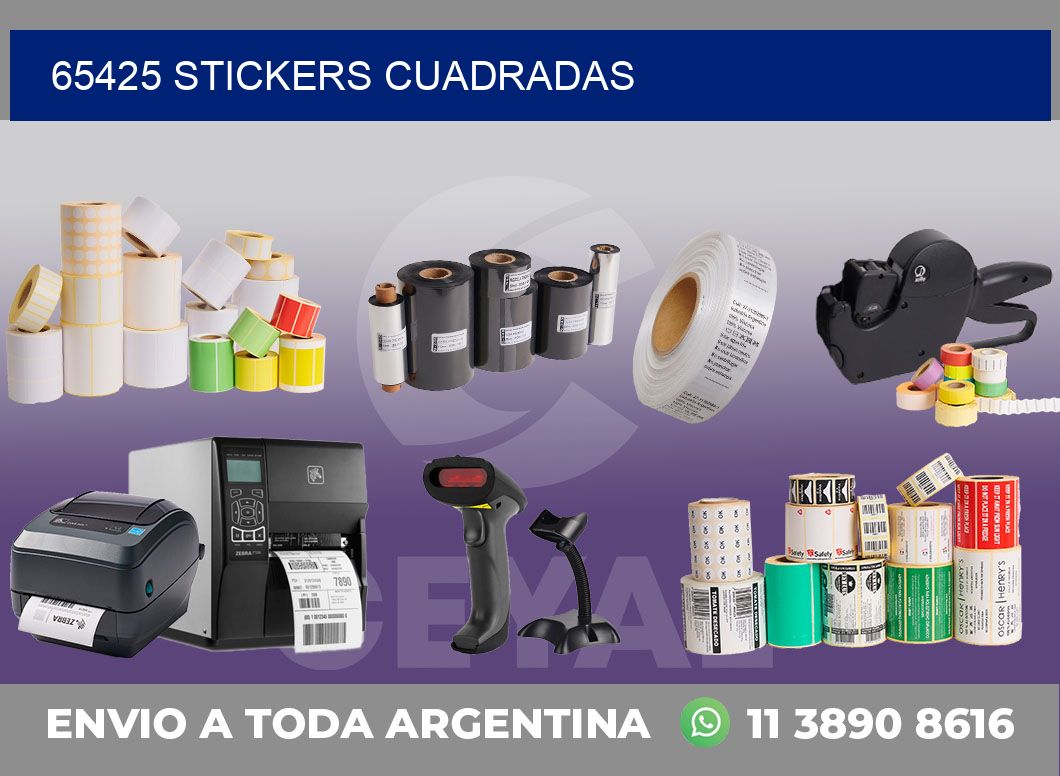 65425 Stickers cuadradas