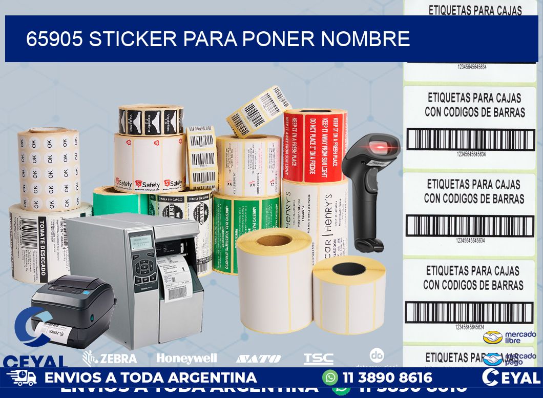 65905 STICKER PARA PONER NOMBRE