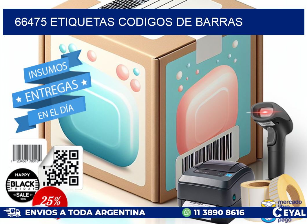 66475 etiquetas codigos de barras