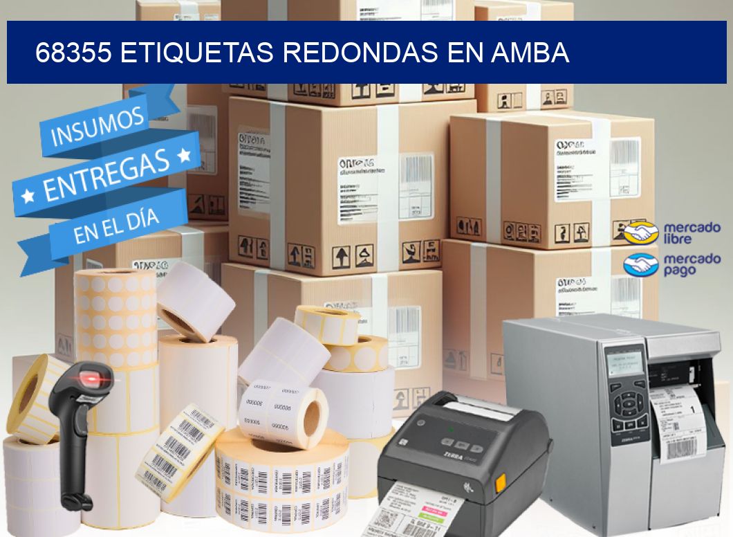 68355 ETIQUETAS REDONDAS EN AMBA