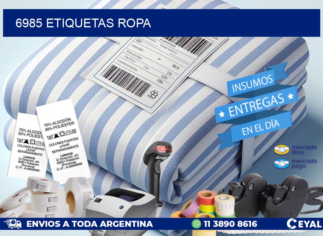 6985 ETIQUETAS ROPA