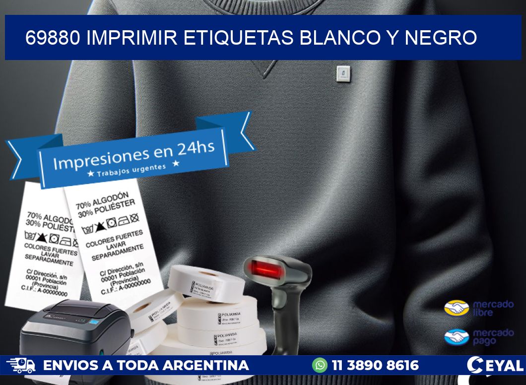 69880 imprimir etiquetas blanco y negro
