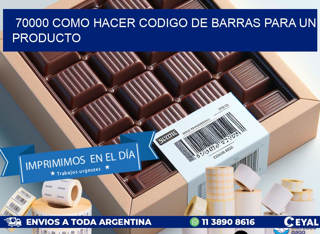 70000 como hacer codigo de barras para un producto
