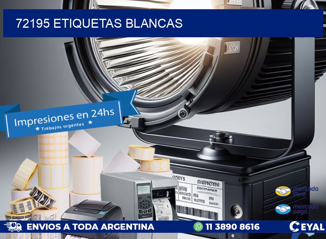 72195 ETIQUETAS BLANCAS