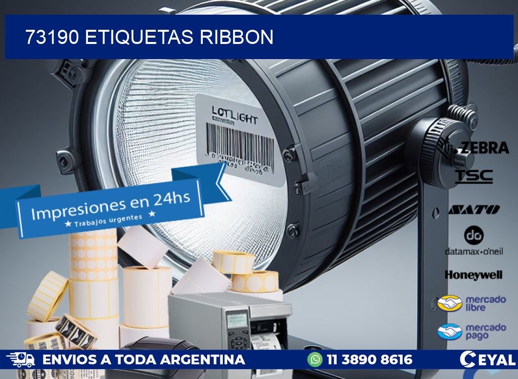 73190 ETIQUETAS RIBBON