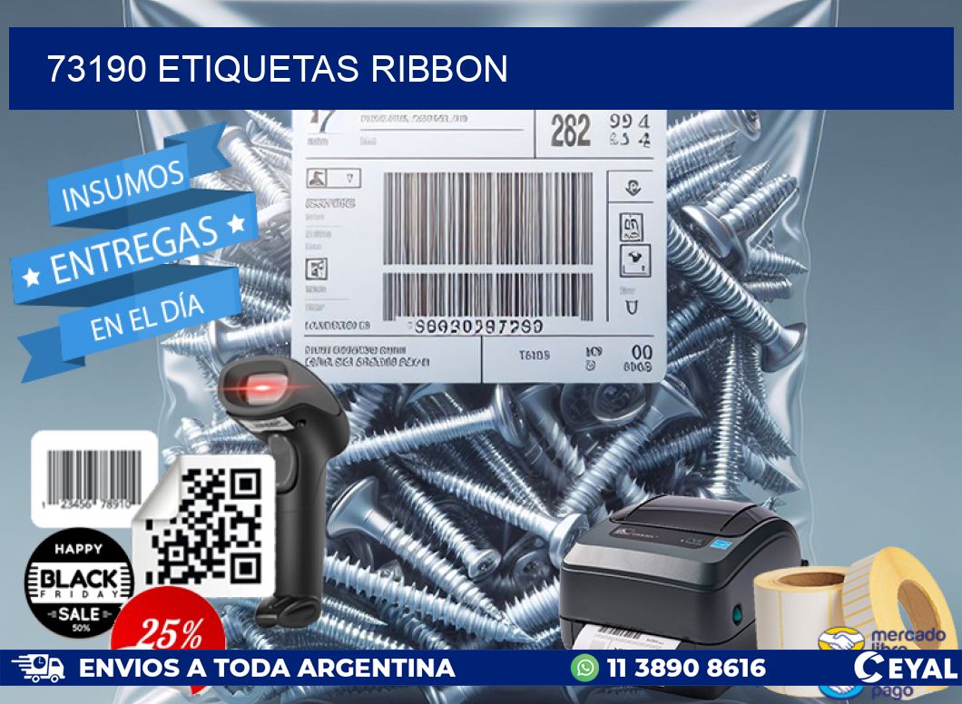 73190 ETIQUETAS RIBBON