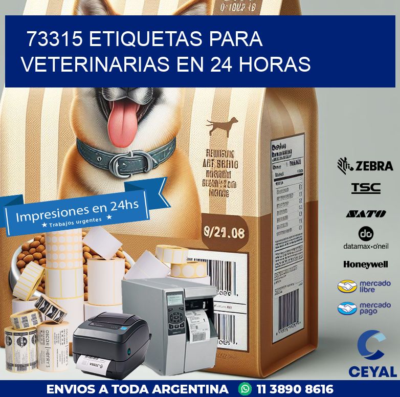 73315 ETIQUETAS PARA VETERINARIAS EN 24 HORAS