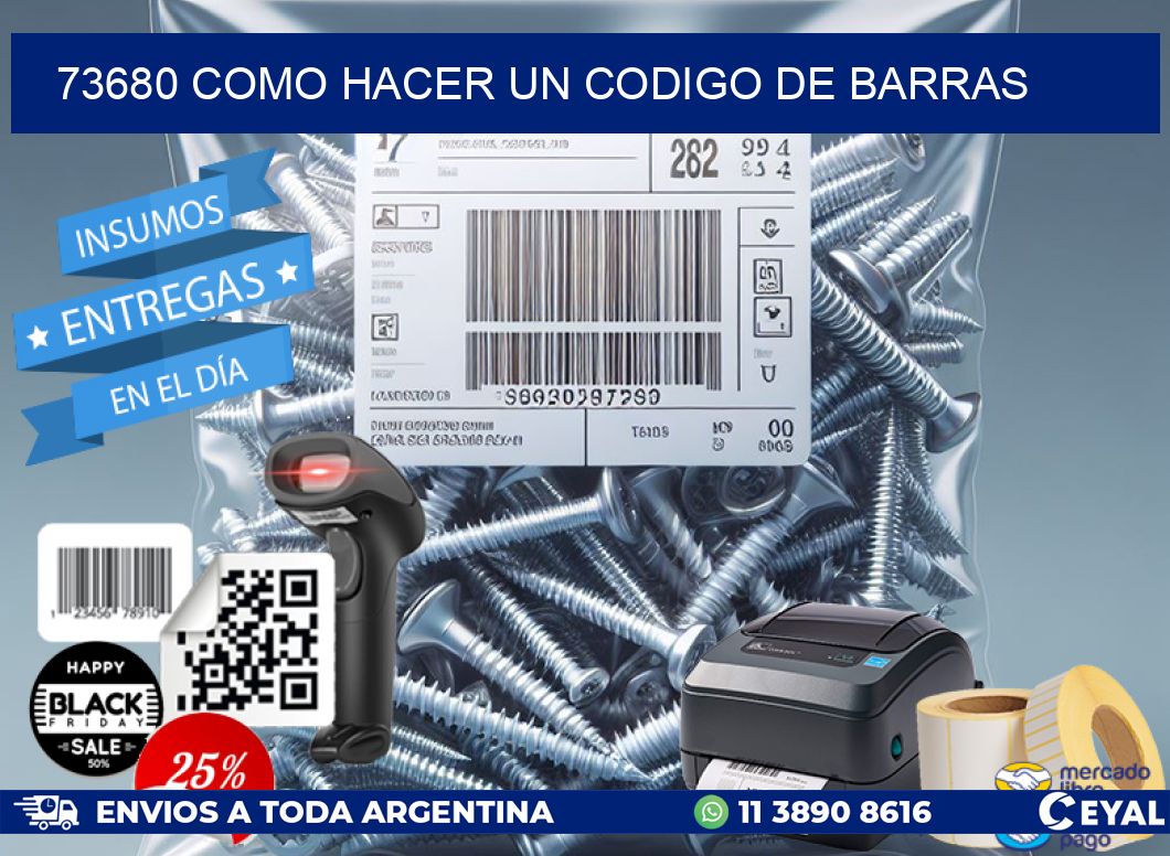73680 como hacer un codigo de barras