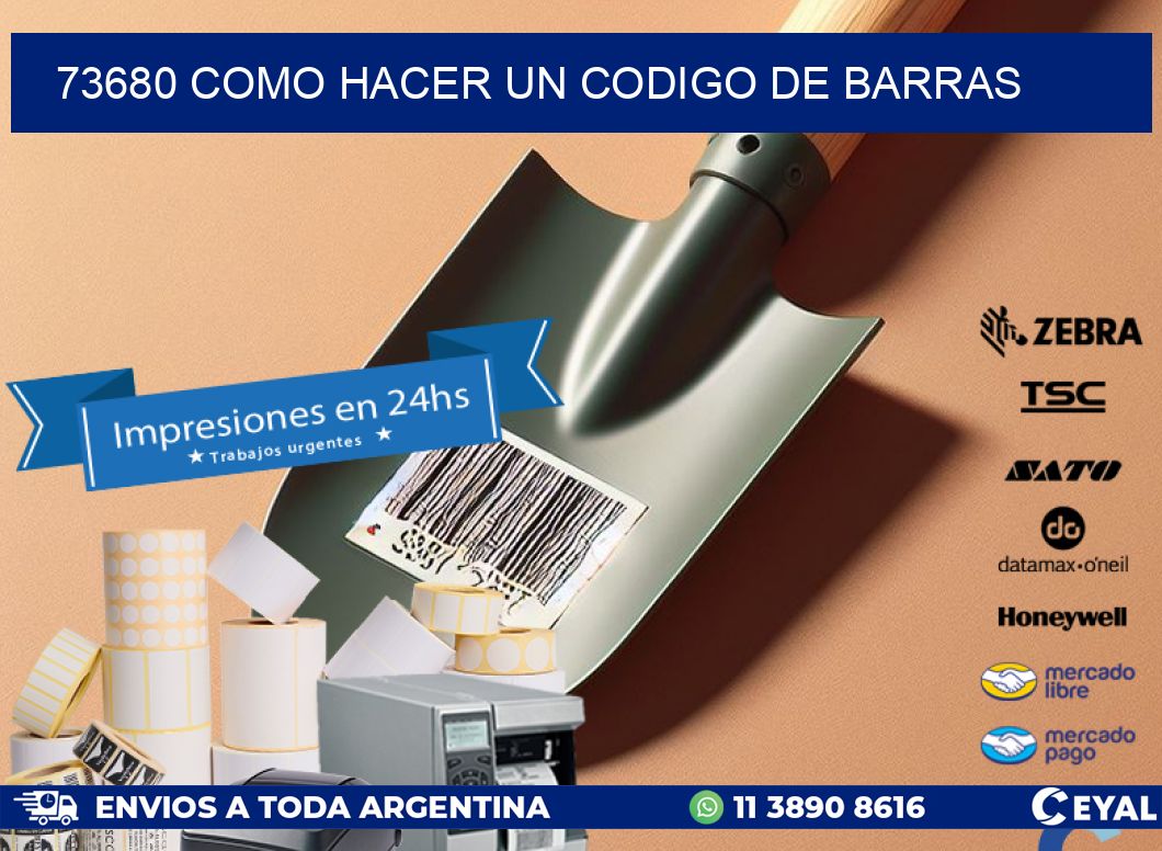 73680 como hacer un codigo de barras