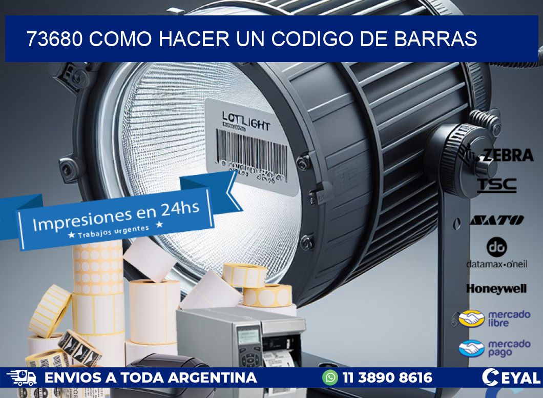 73680 como hacer un codigo de barras