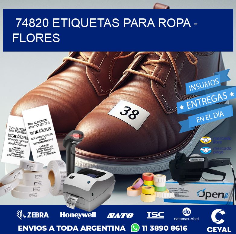 74820 ETIQUETAS PARA ROPA – FLORES