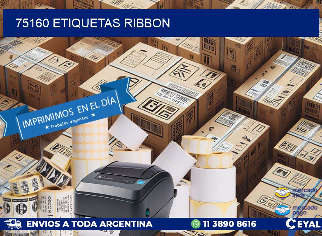 75160 ETIQUETAS RIBBON