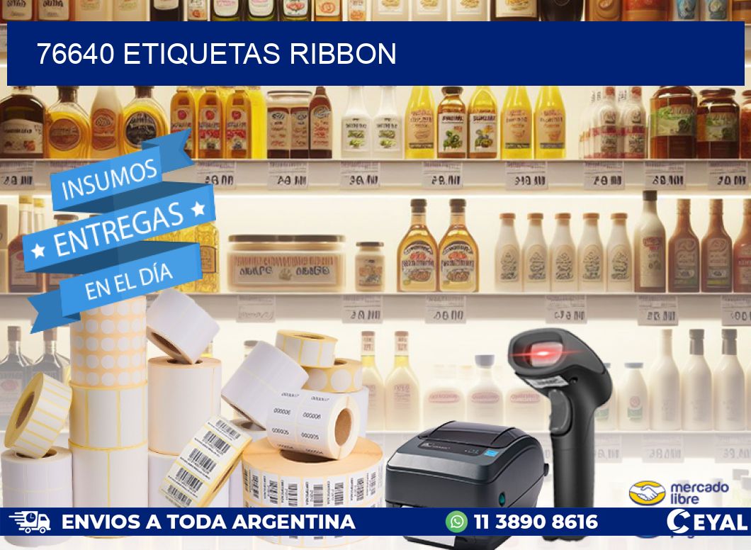 76640 ETIQUETAS RIBBON