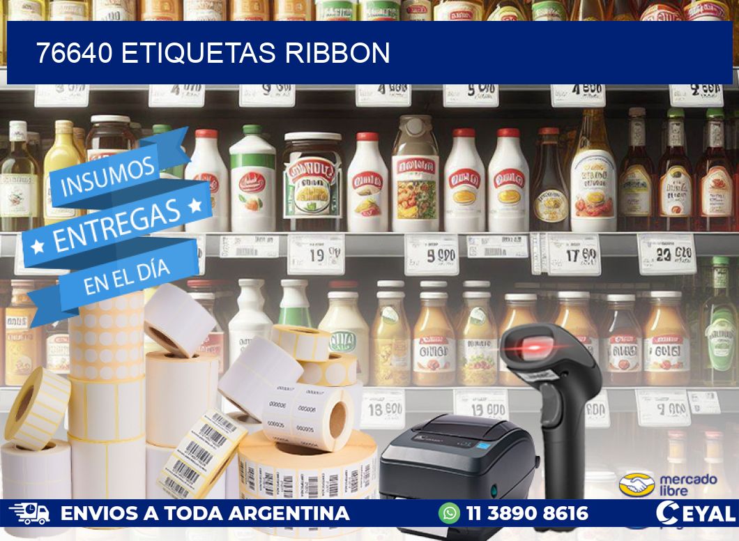 76640 ETIQUETAS RIBBON