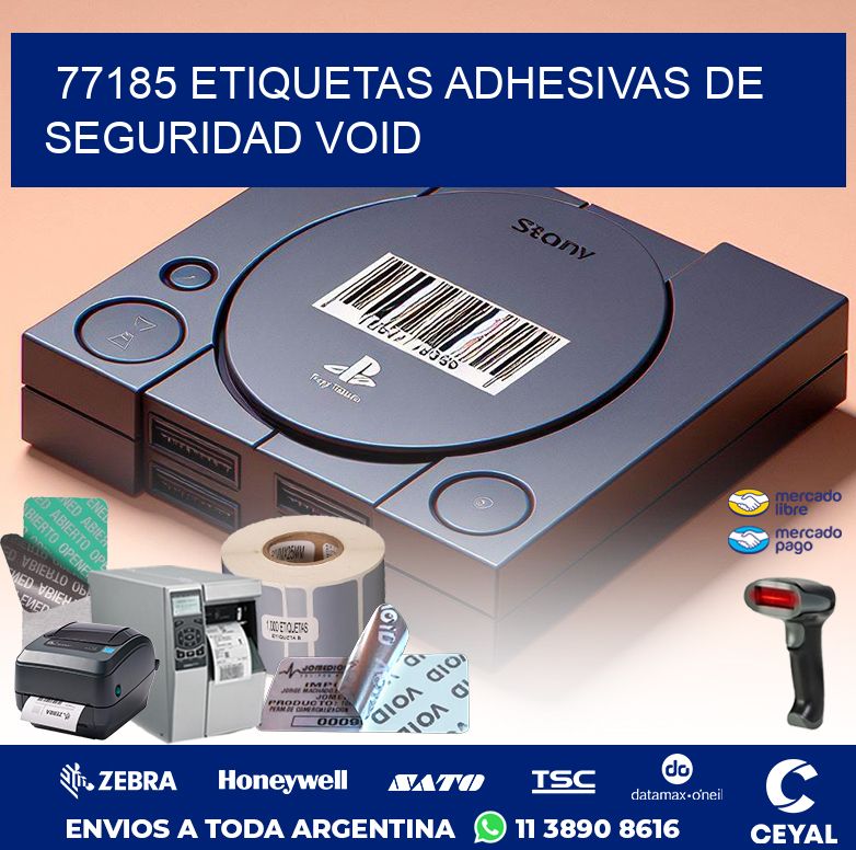 77185 ETIQUETAS ADHESIVAS DE SEGURIDAD VOID