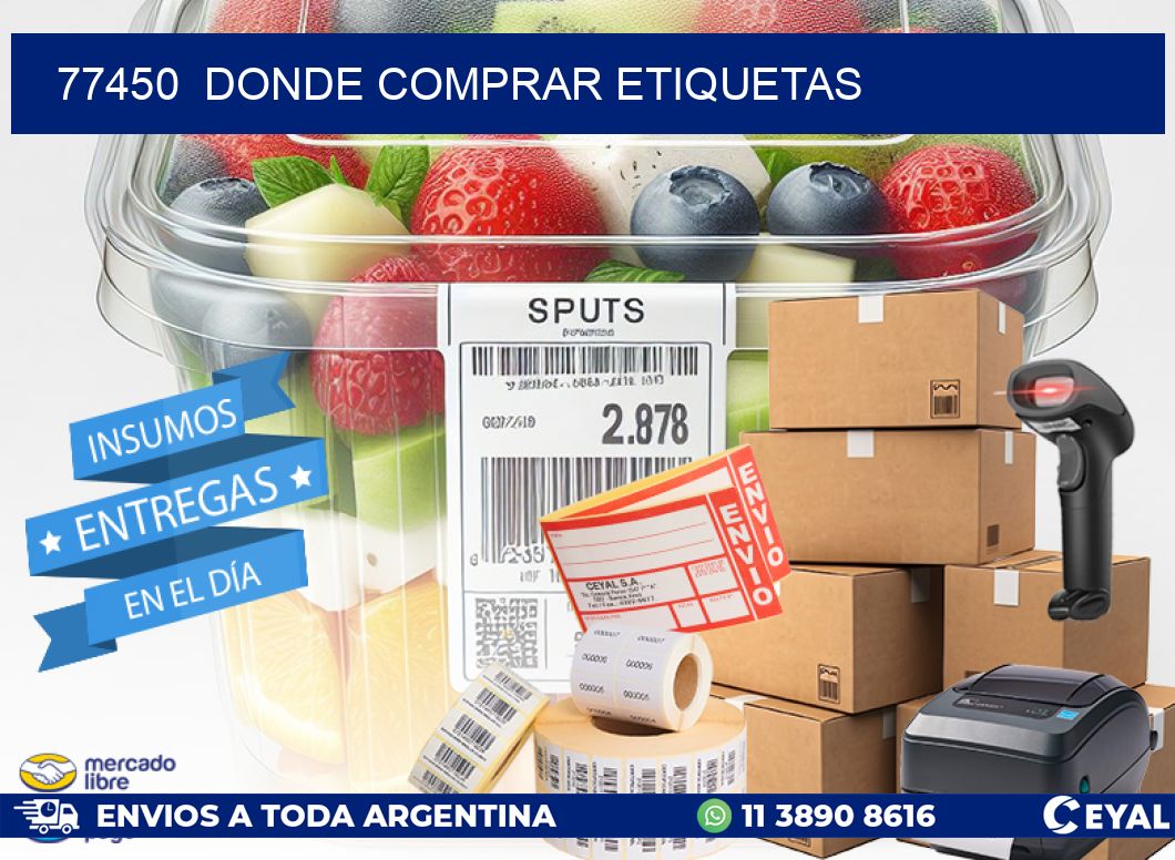 77450  donde comprar etiquetas
