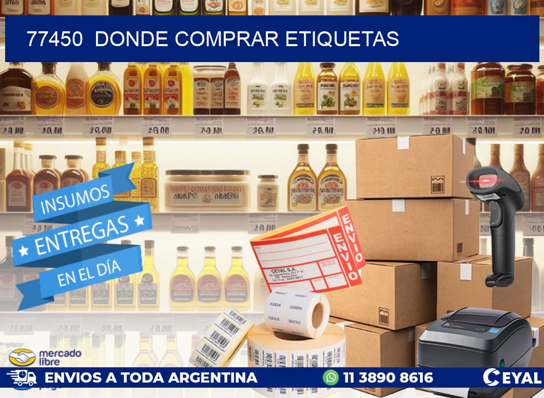 77450  donde comprar etiquetas