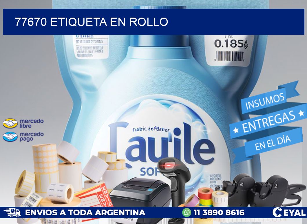 77670 Etiqueta en rollo