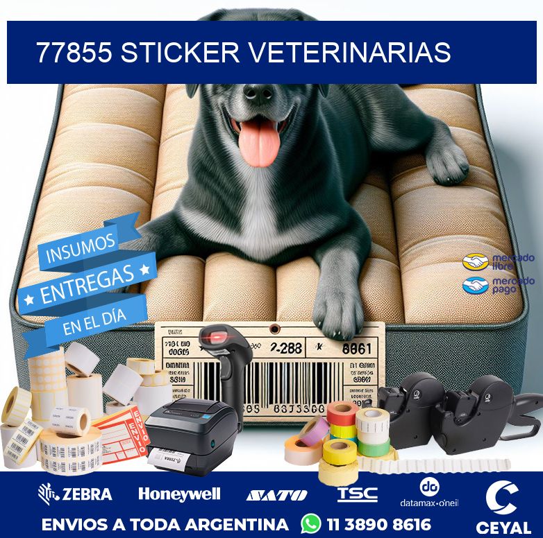 77855 STICKER VETERINARIAS