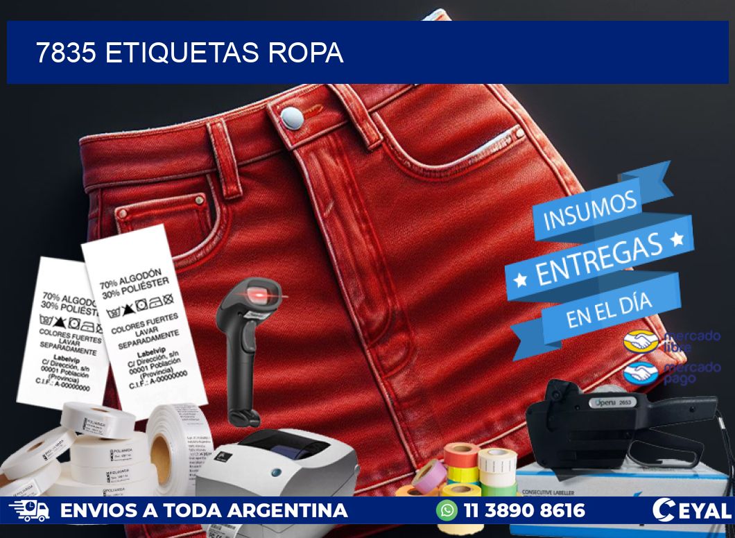7835 ETIQUETAS ROPA