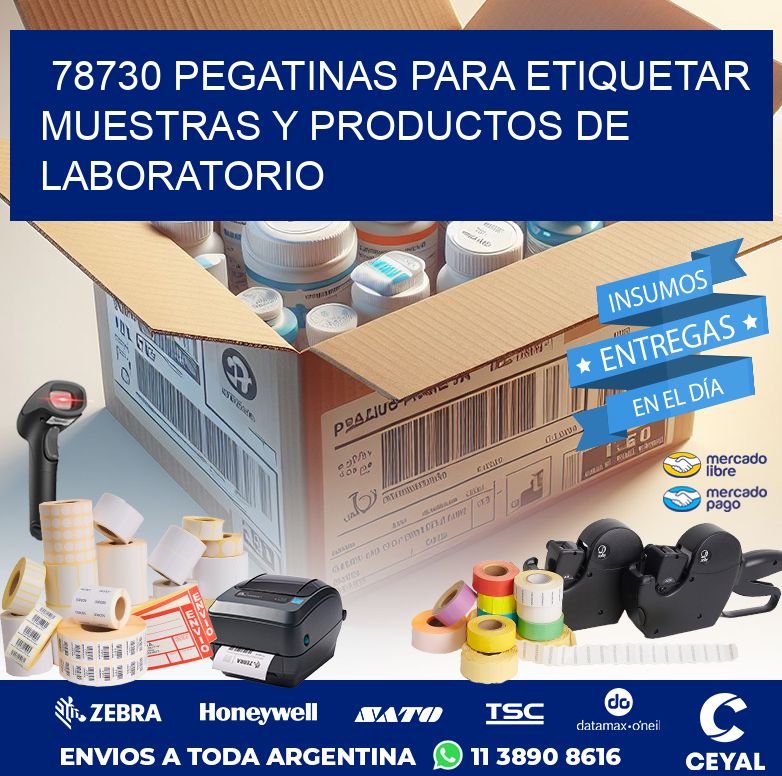 78730 PEGATINAS PARA ETIQUETAR MUESTRAS Y PRODUCTOS DE LABORATORIO