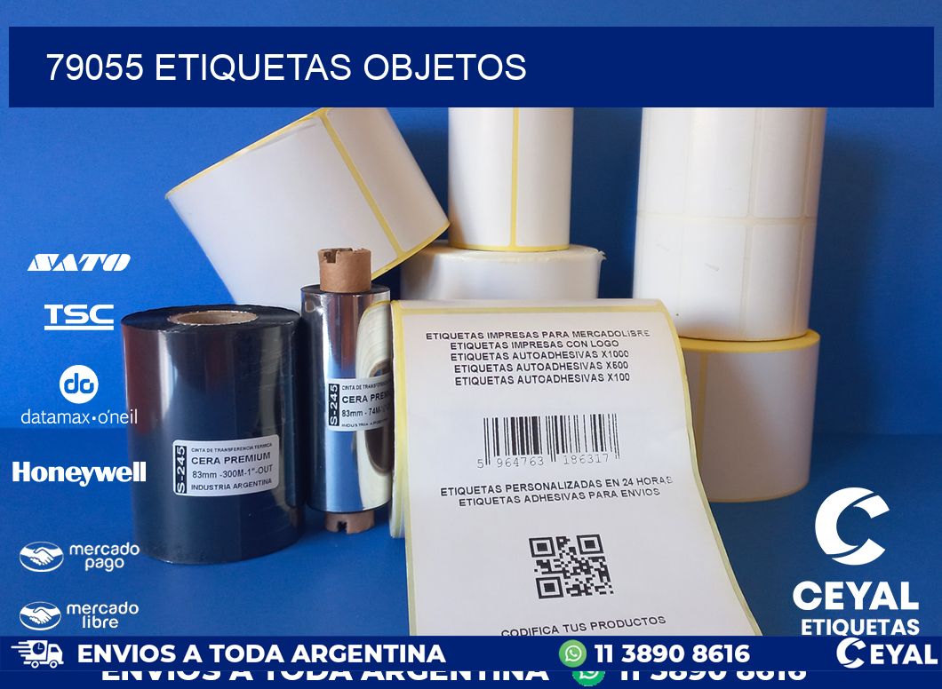 79055 etiquetas objetos