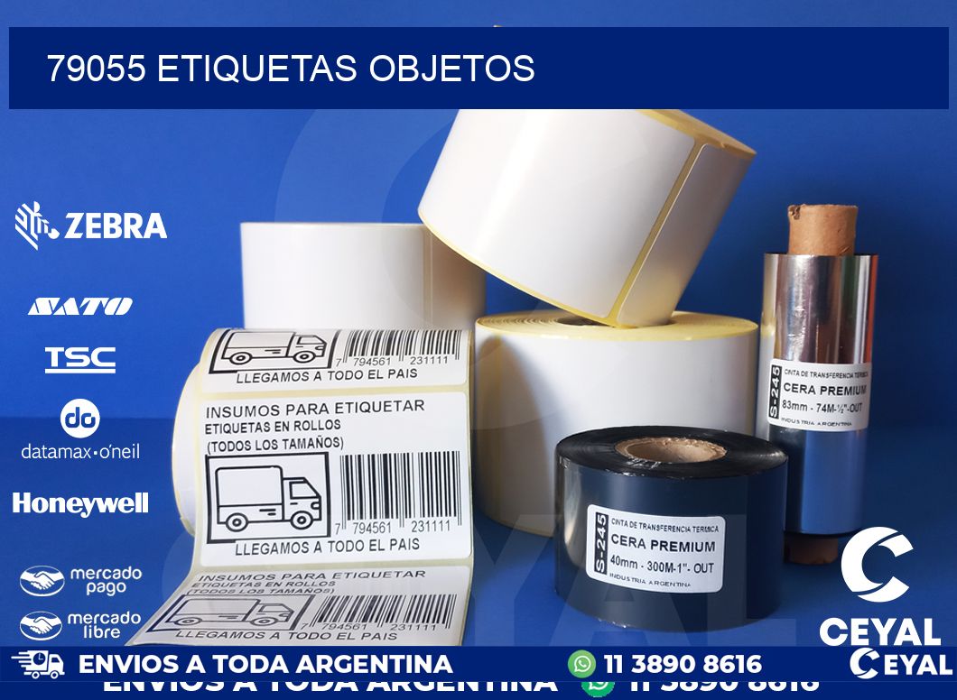 79055 etiquetas objetos