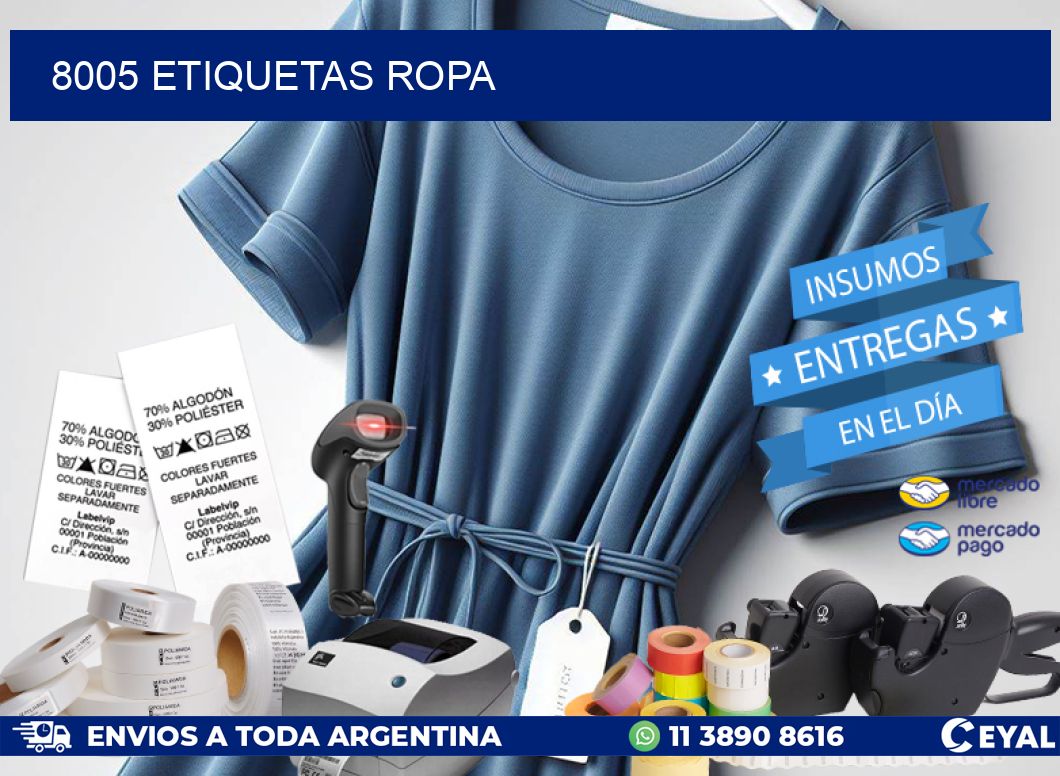 8005 ETIQUETAS ROPA