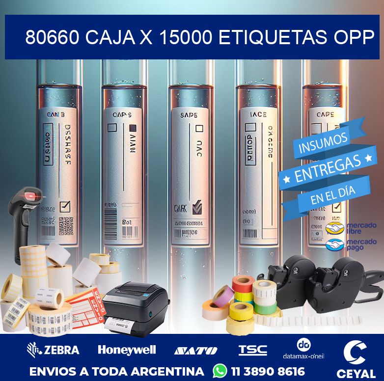 80660 CAJA X 15000 ETIQUETAS OPP