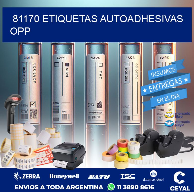 81170 ETIQUETAS AUTOADHESIVAS OPP