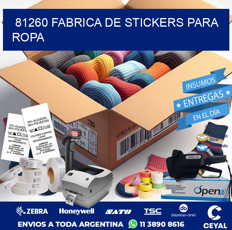 81260 FABRICA DE STICKERS PARA ROPA
