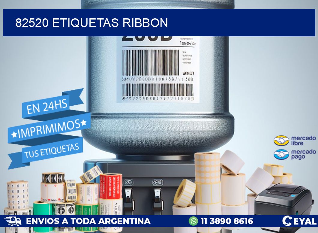 82520 ETIQUETAS RIBBON