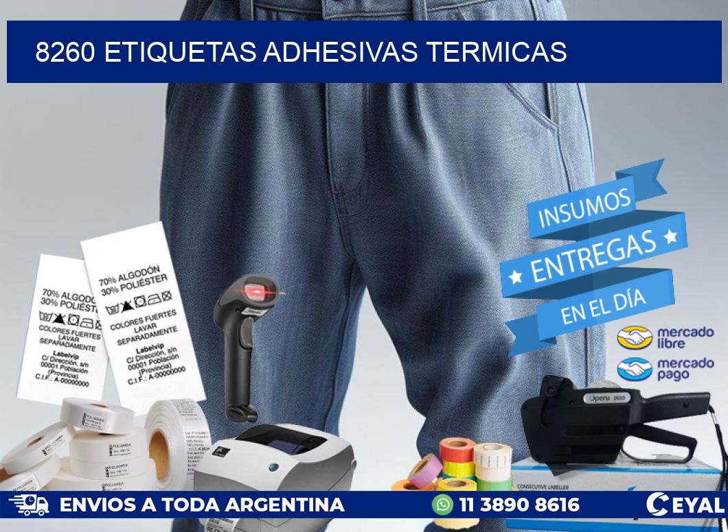 8260 etiquetas adhesivas termicas