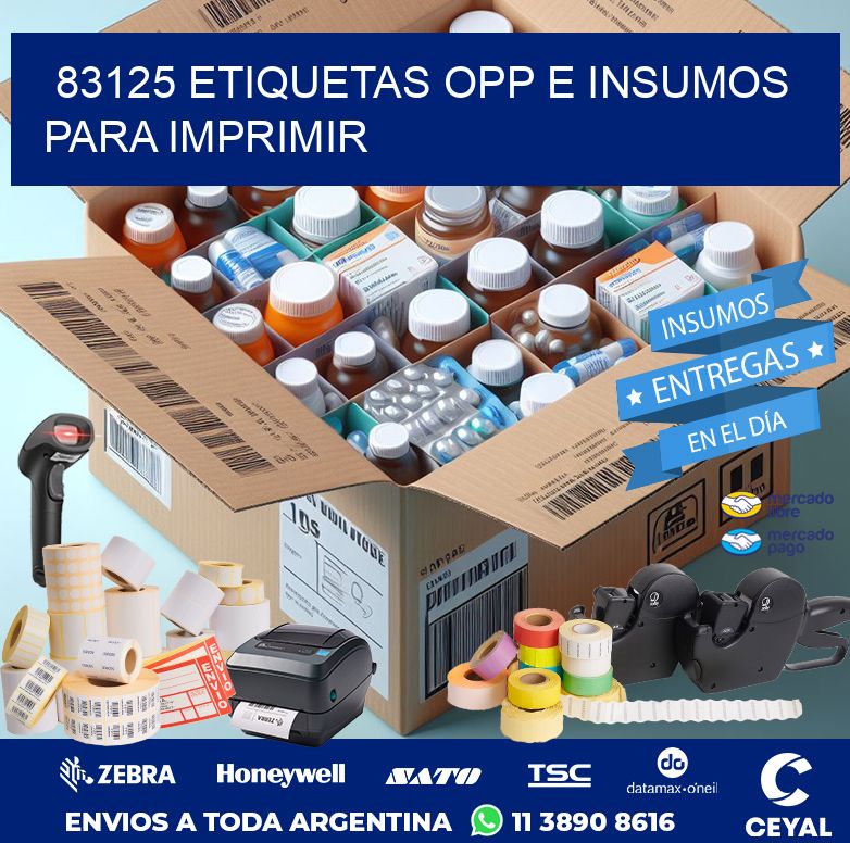 83125 ETIQUETAS OPP E INSUMOS PARA IMPRIMIR