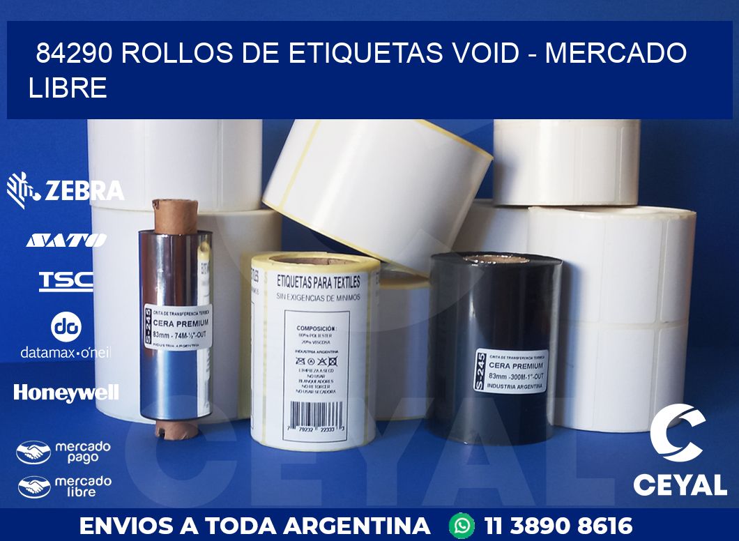 84290 ROLLOS DE ETIQUETAS VOID - MERCADO LIBRE