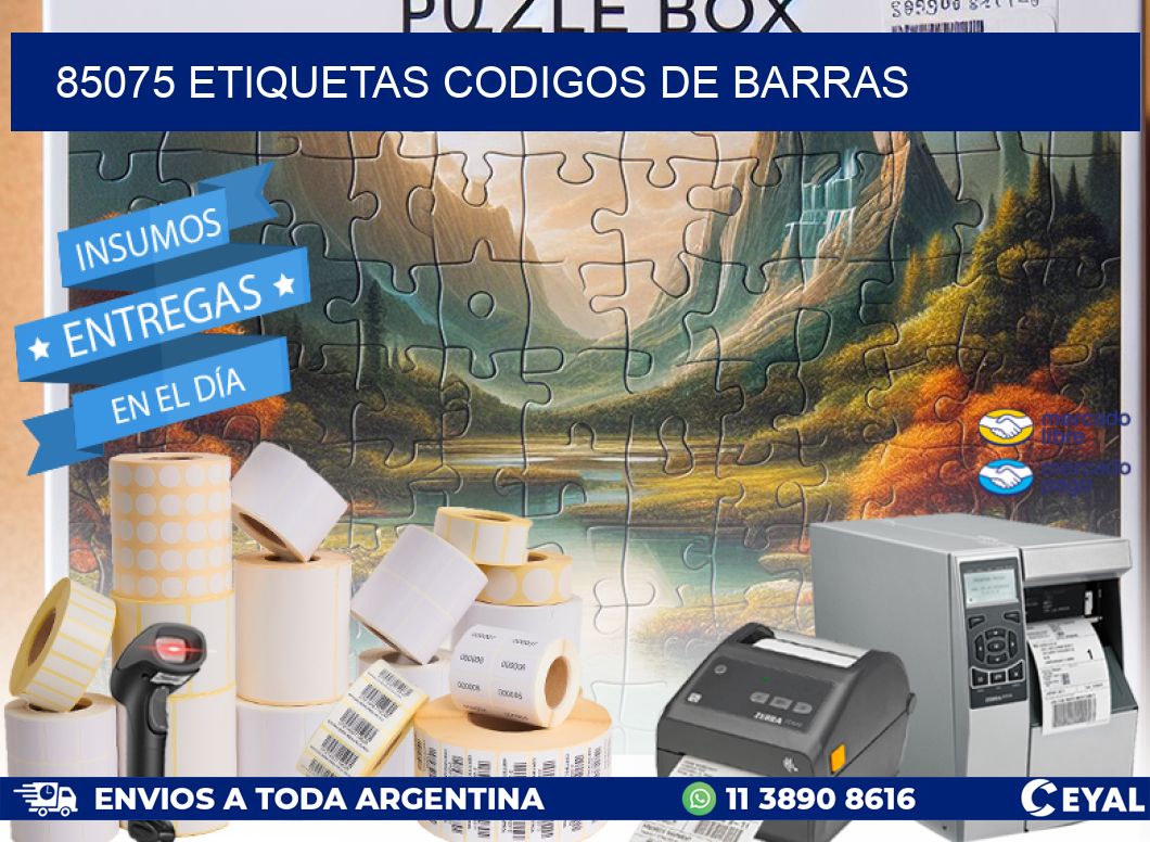 85075 etiquetas codigos de barras