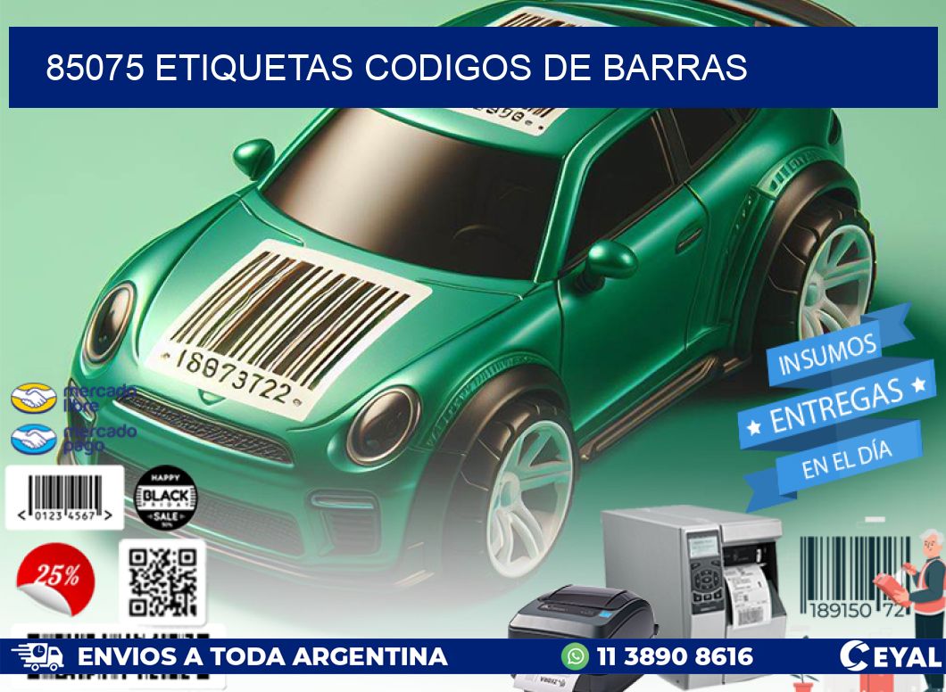 85075 etiquetas codigos de barras