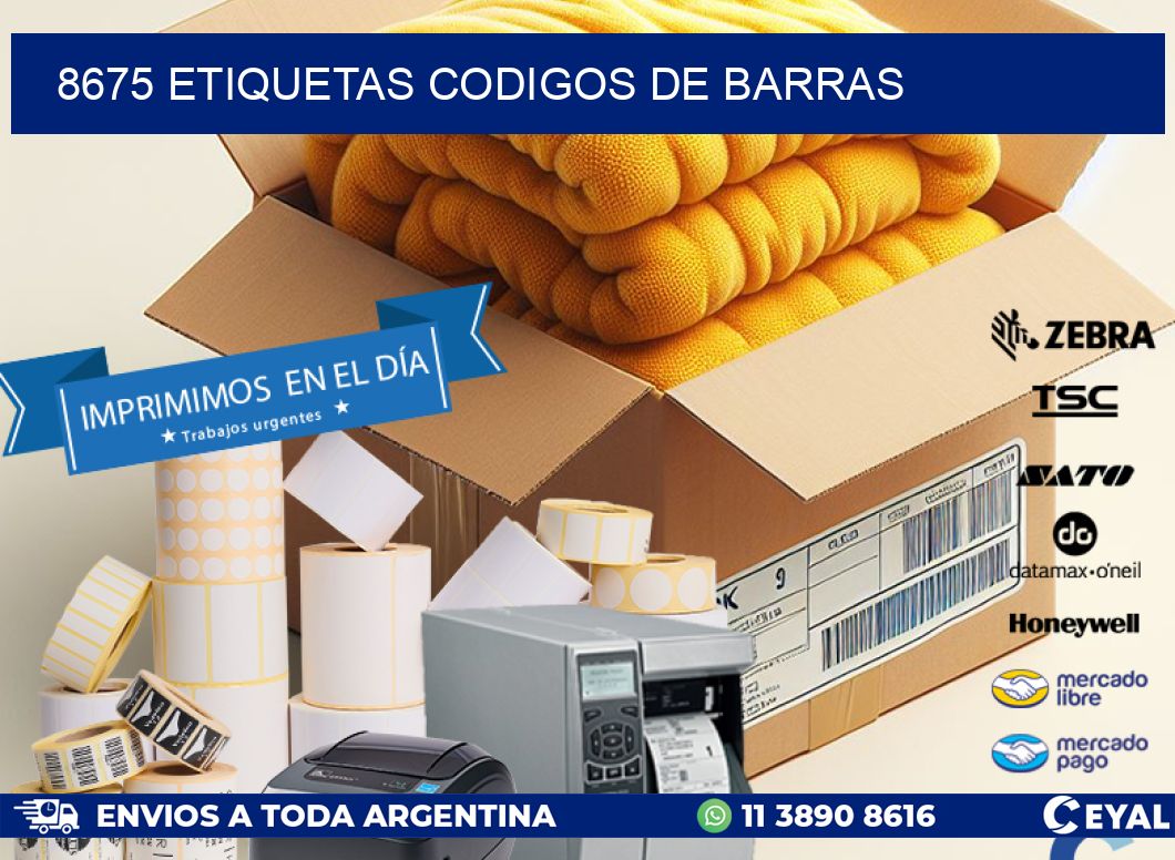 8675 etiquetas codigos de barras
