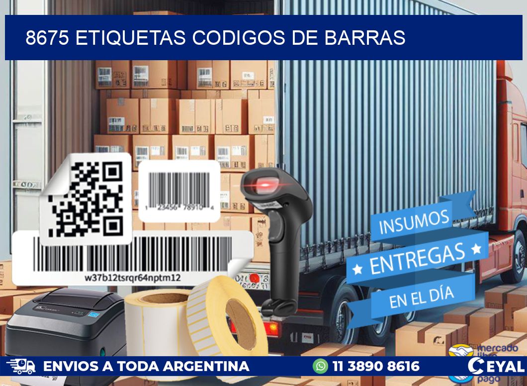 8675 etiquetas codigos de barras