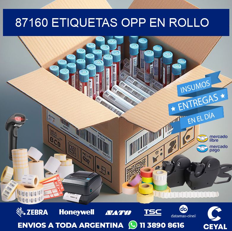 87160 ETIQUETAS OPP EN ROLLO