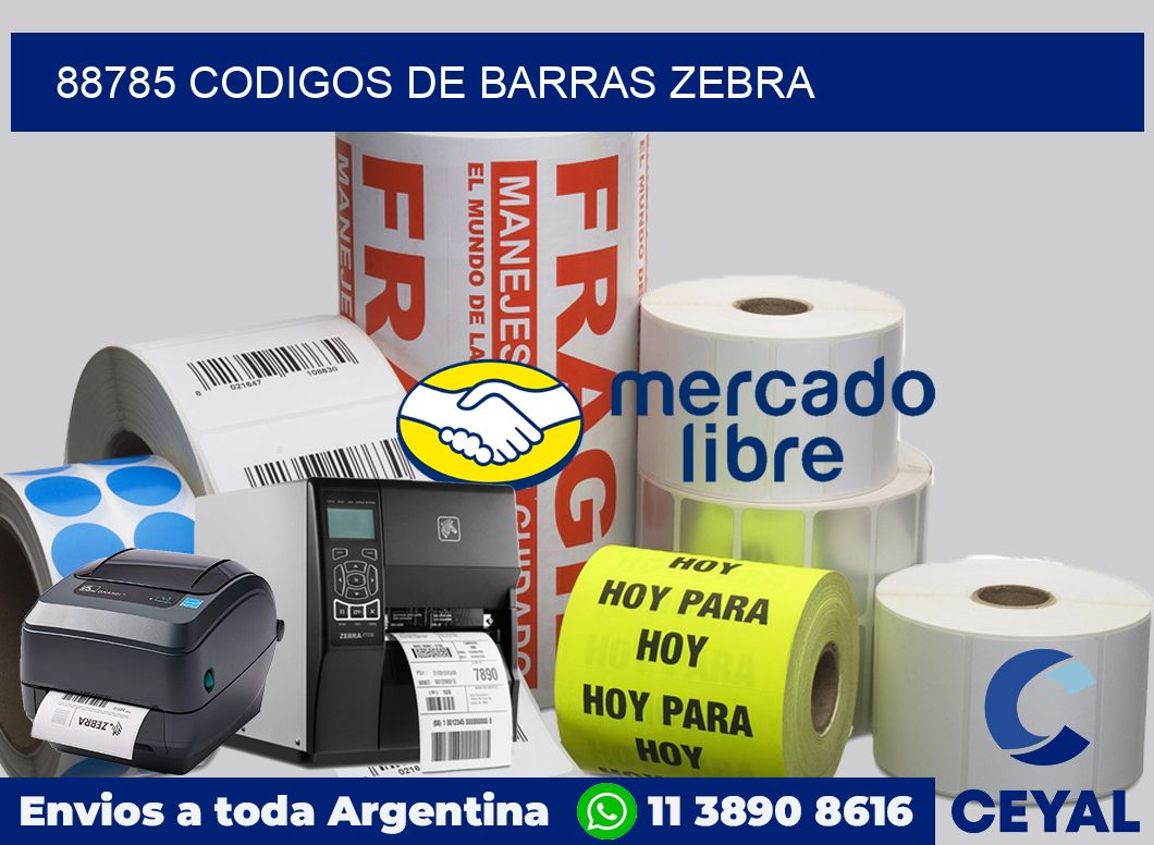 88785 codigos de barras zebra