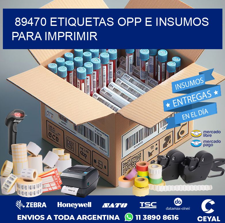 89470 ETIQUETAS OPP E INSUMOS PARA IMPRIMIR