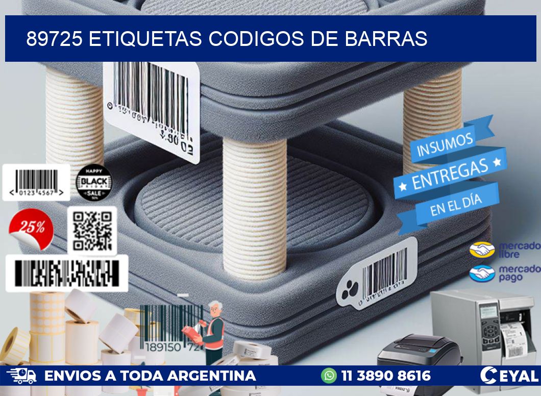 89725 etiquetas codigos de barras
