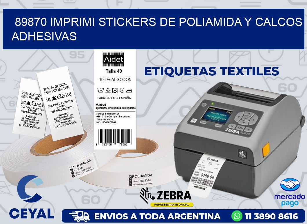 89870 IMPRIMI STICKERS DE POLIAMIDA Y CALCOS ADHESIVAS