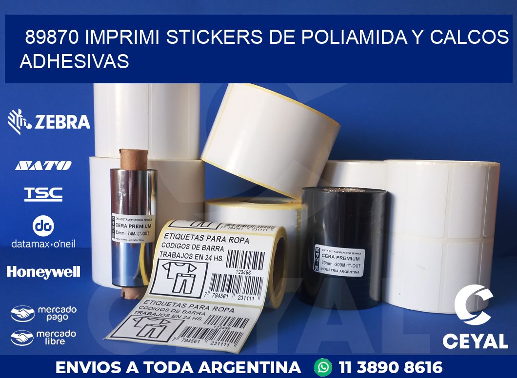 89870 IMPRIMI STICKERS DE POLIAMIDA Y CALCOS ADHESIVAS