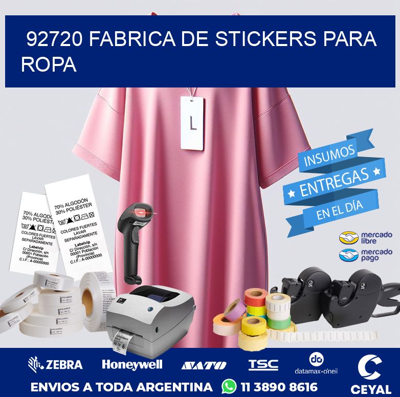92720 FABRICA DE STICKERS PARA ROPA