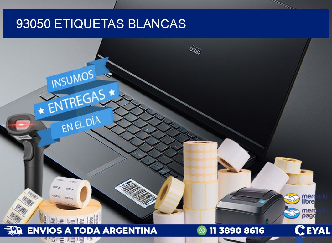 93050 ETIQUETAS BLANCAS