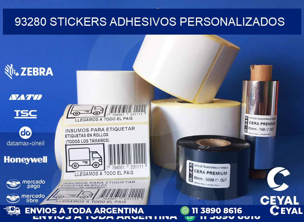 93280 stickers adhesivos personalizados