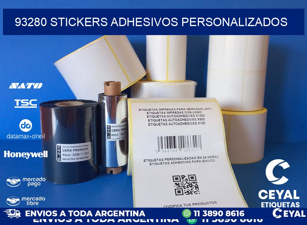93280 stickers adhesivos personalizados