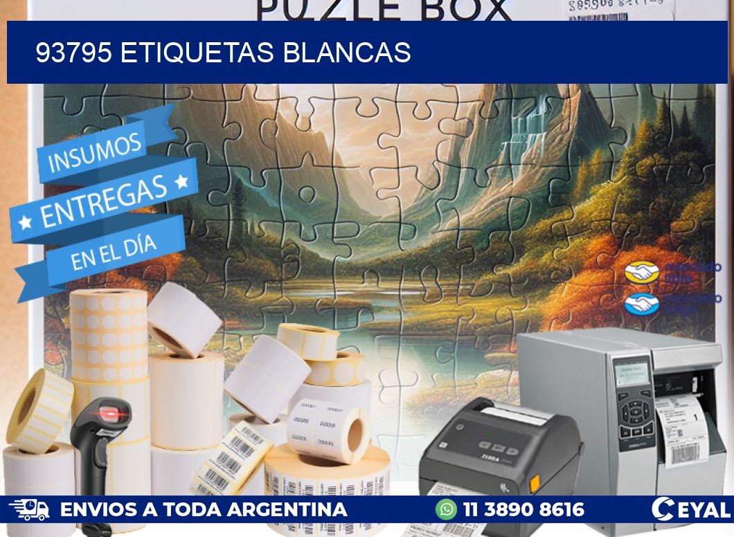 93795 ETIQUETAS BLANCAS